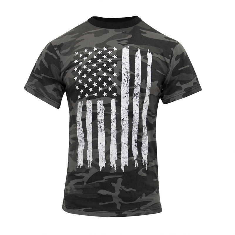Dark Urban Camo W. US Flag
