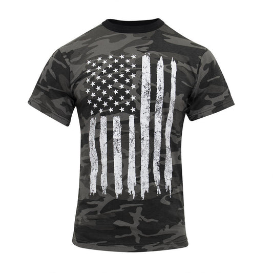 Dark Urban Camo W. US Flag