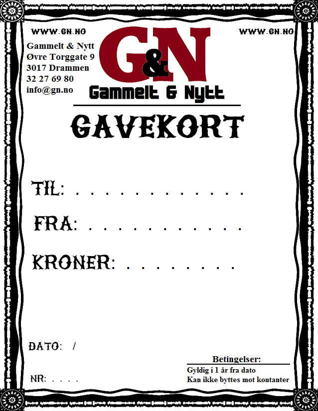 Gavekort