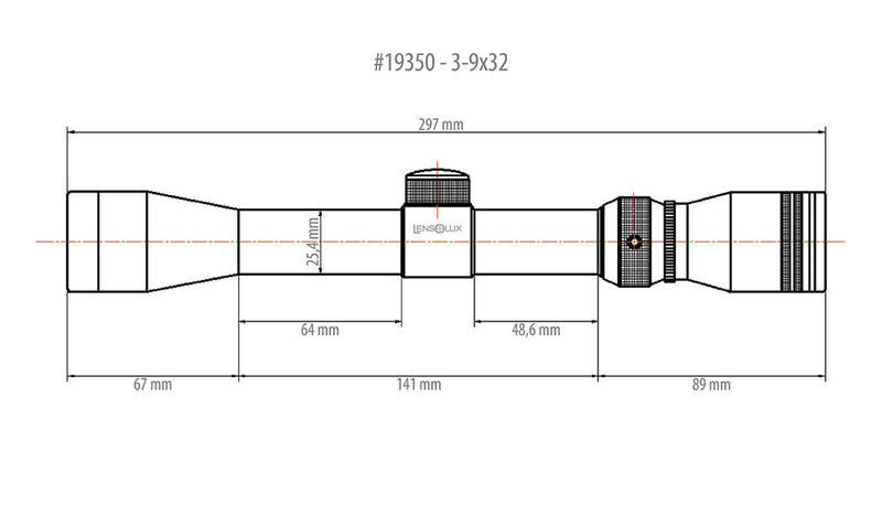 Kikkertsikte: LENSOLUX 3-9 x 32