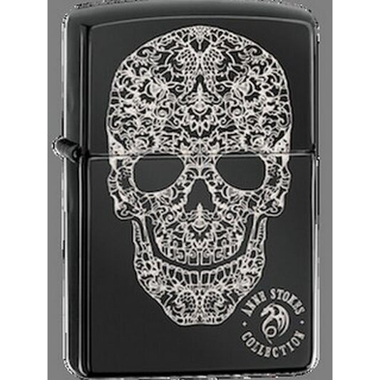 Original Zippo: Anne Stokes Skull