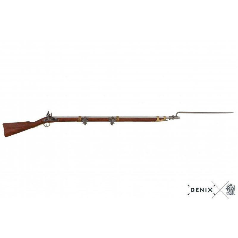 1806 Flintlåsrifle med bajonett Fransk