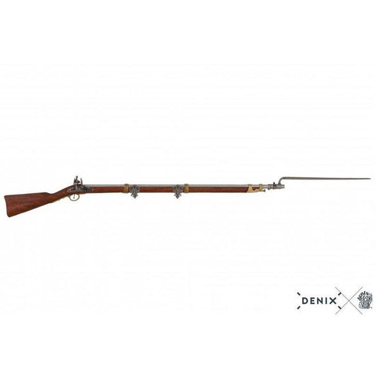 1806 Flintlåsrifle med bajonett Fransk