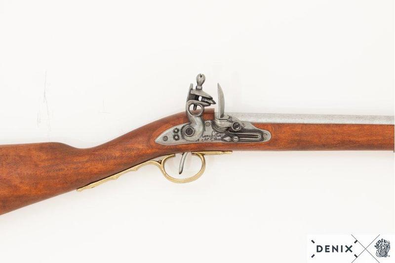 1806 Flintlåsrifle med bajonett Fransk