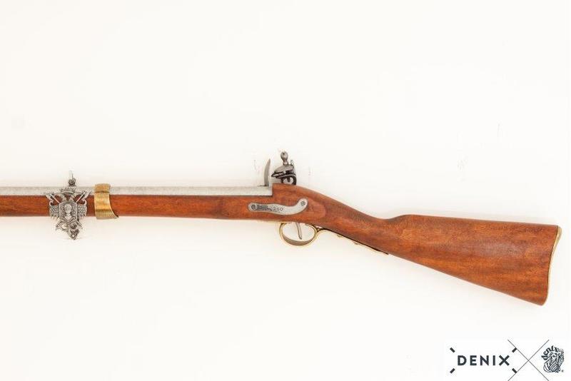1806 Flintlåsrifle med bajonett Fransk