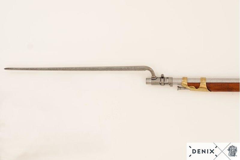 1806 Flintlåsrifle med bajonett Fransk