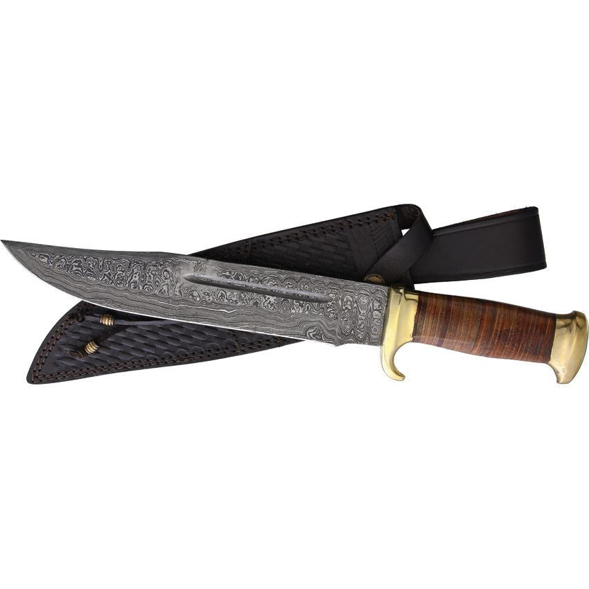 Marbles Damascus Stag Bowie