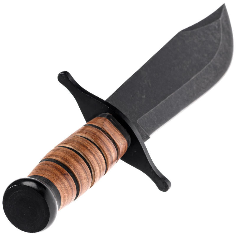 Combat Bowie Stacked Leather