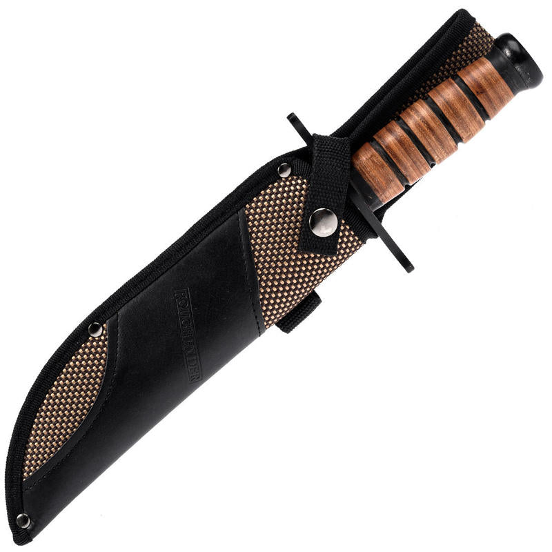Combat Bowie Stacked Leather