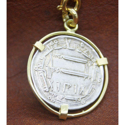 Original 1200 år gammel Viking - Dirhem med gullanheng