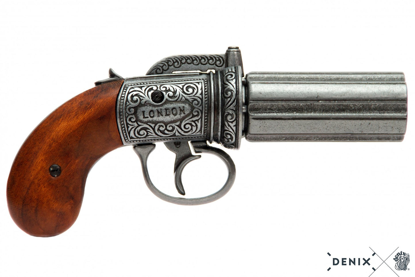 M1840 "Pepperbox" Pistol, Antikk Finish