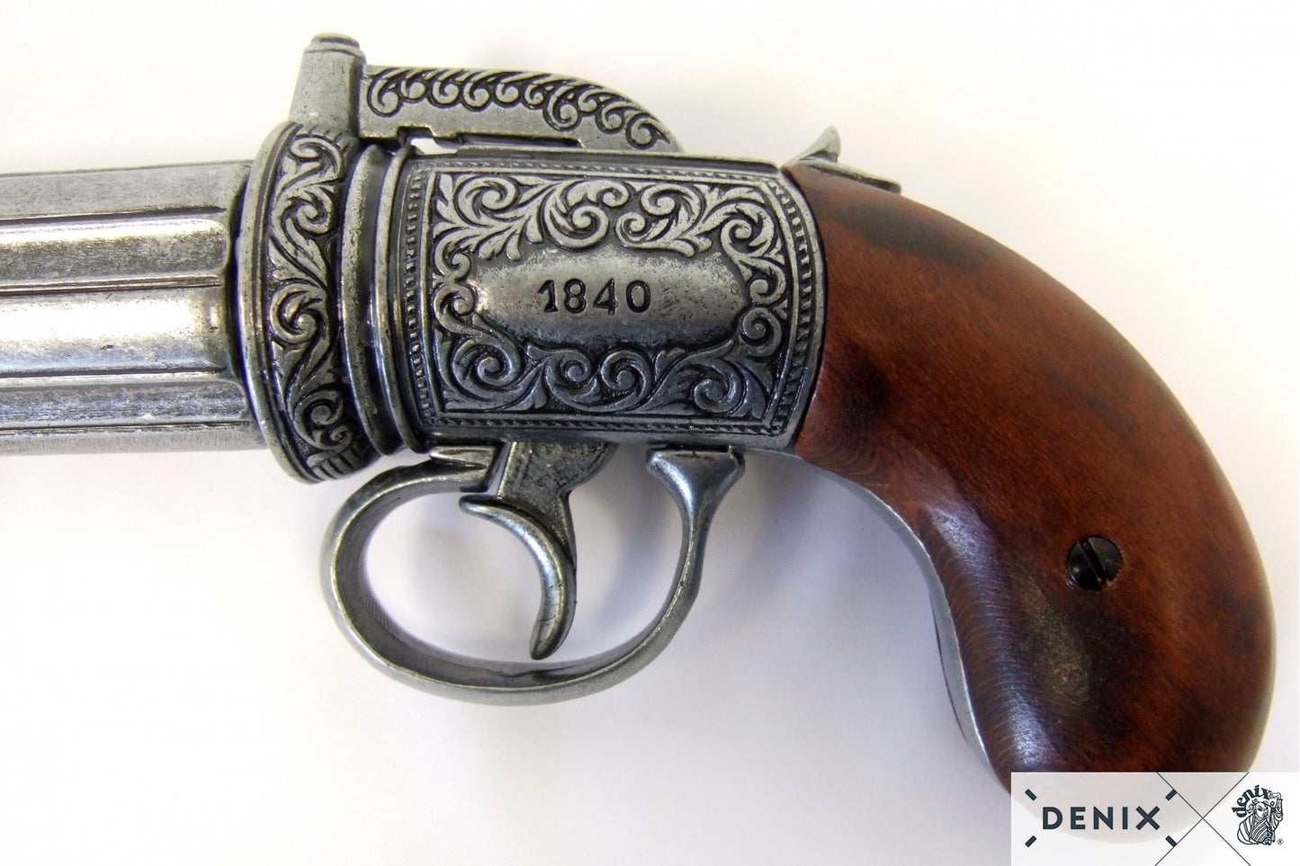 M1840 "Pepperbox" Pistol, Antikk Finish