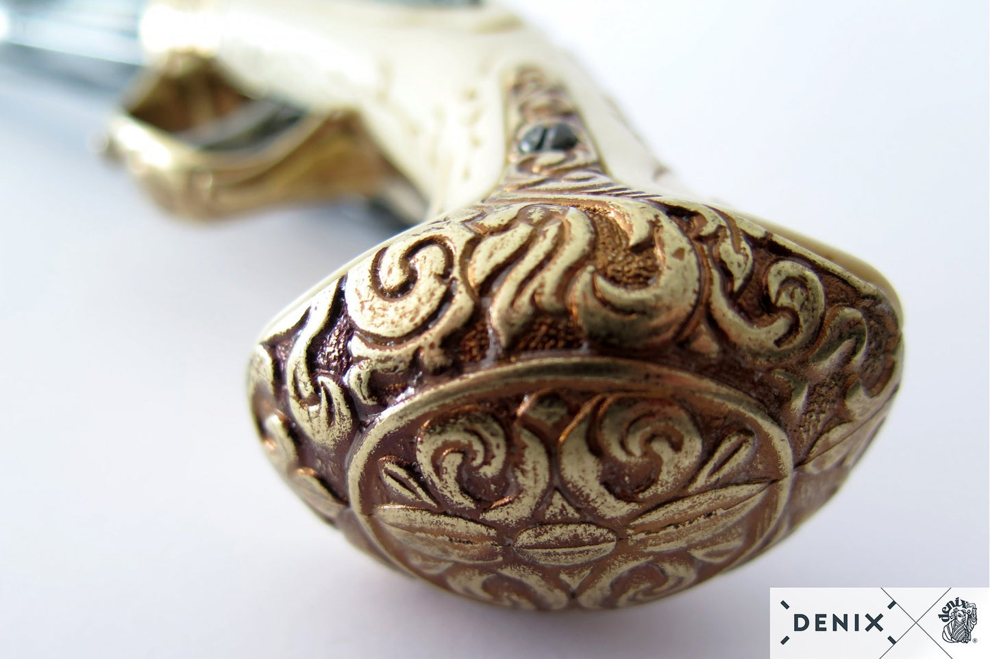 Fransk 4løper, 1800talls. Ivory/Brass