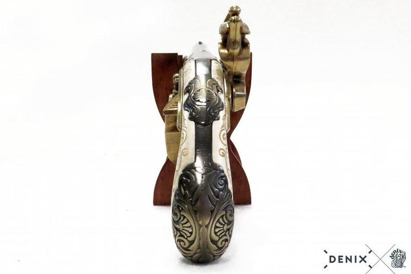 Dobbeltløpet Turnover Flintlås ca. 1750