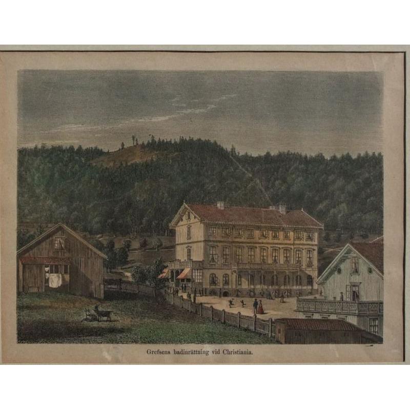 Grefsens Badinrätning vid Christiania ca. 1880