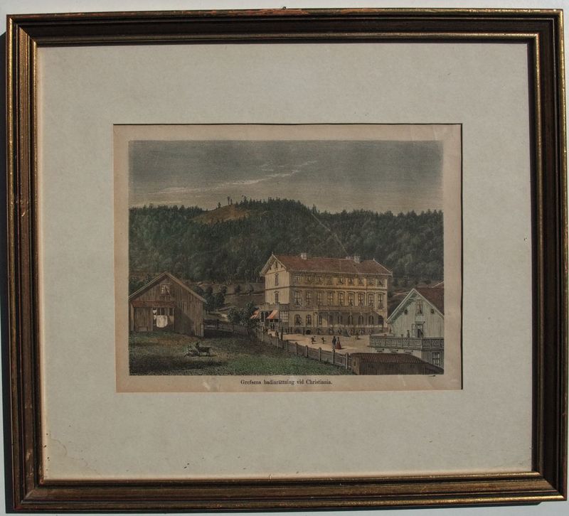 Grefsens Badinrätning vid Christiania ca. 1880