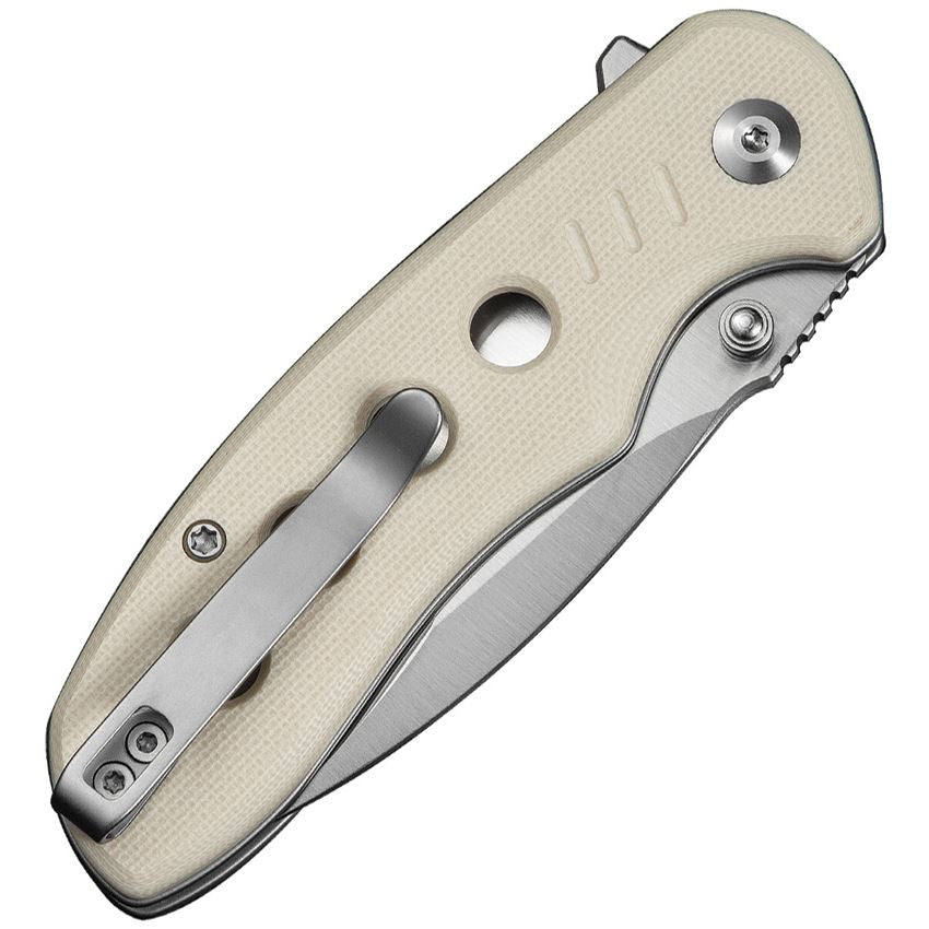 Triptych Button Lock Ivory