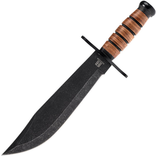 Combat Bowie Stacked Leather